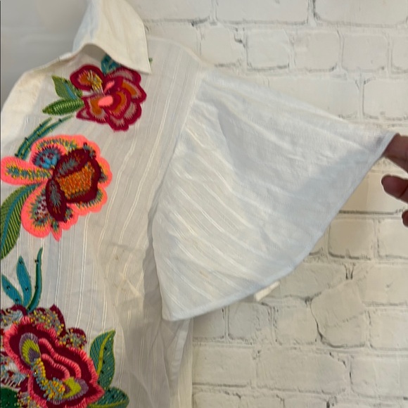 Soft Surroundings embroidered and beaded Blouse - Picture 9 of 14